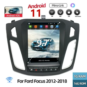 Automobilio Multimedijos Grotuvo Ford Focus 2012-18 Vertikalus ekranas, Android 11 Automobilių Radijo MP5 daugialypės terpės Grotuvas, Wifi, BT, USB Canbus