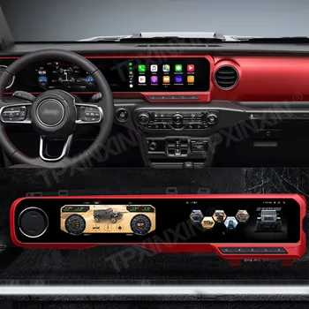 Skaitmeninė Kasetinių Virtualus Kabinos, Automobilio Multimedijos Grotuvo Jeep Wrangler J-MAX JL prietaisų Skydelio Priemonės Greičio Matuoklio Ekrane Linux
