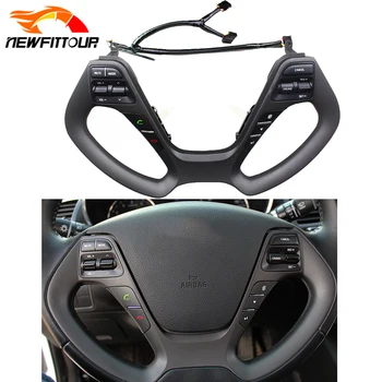 Automobilių tempomatas Jungiklis Vairas Mygtuką Navigacijos Grotuvas Bluetooth Mygtukas Su Vielos Kia K3 K3S Auto Priedai