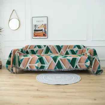 Šiaurės Geometrinis Sandūros modelis sofa Mesti Antklodę Kilimų Gobeleno Sofa Rankšluostį Megzti Antklodė Lovatiesė Namų Tekstilės