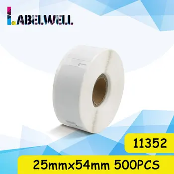 Labelwell 10Rolls 11352 25mm*54mm 5000pcs etiketės suderinama Dymo label maker 450/450 Turbo