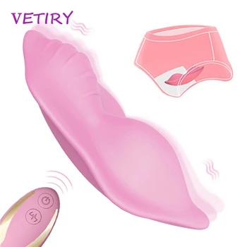 VETIRY Nešiojamų Panty Vibratorius, 9 Režimai, Nuotolinio Valdymo pultu Klitorio Stimuliatorius Nematomas Vibruojantis Kiaušinis Sekso Žaislai Moteris