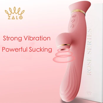 ZALO Rose Čiulpti Vibracijos Vibratorius, skirtas Moterims, Dvivietis Vadovas Massager Moterų G-taško Vibratorius Moterų Masturbacija Sekso Žaislai Produktus