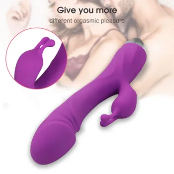 EXVOID Triušis Vibratoriai Moterims G Spot Massager Dildo Vibratorius Galinga Realistiškas Penis Silikono AV Stick Sekso Žaislai Moterims