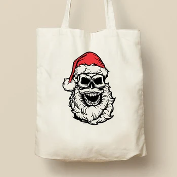 Kalėdų Navidad Kerst Natale Shopper Bags Pirkinių Krepšys Nešti Maišą Pečių Maišą Drobė Krepšiai Didelės Talpos Kolegijos Rankinės
