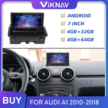automobilio radijo AUDI A1 2010-2018 m. automobilio multimedijos grotuvas GPS navigacija, auto stereo video grotuvas diktofono galvos vienetas