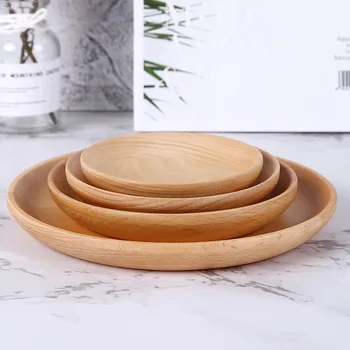 Individualų bambuko Medinės disko roundle valdybos Apvalios plokštelės duonos Kepimo skardos laikymo dėklai Tortas Bakeware Įrankiai ZSN-RoundleA
