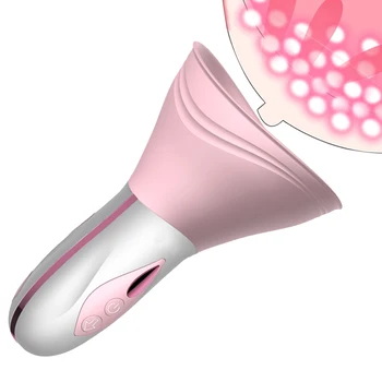 USB Vibracija, krūtys Massager Sekso Žaislas Moterims Oralinis Lyžis Clit Liežuvio Vibratorius Spenelių Stimuliacija Gyvis Vibratorius
