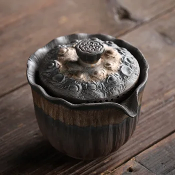 Arbatinukas Kungfu arbatinukas, rankų darbo, vieną puodą, ranka sugriebti puodą kelionės puodelis tazas de ceramica creativas