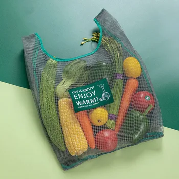 Aplinkos Apsaugos Pirkinių Saugojimo Krepšys Bus Prisijungti prie Rankų prekybos Centruose Pirkti Vaisių ir Daržovių