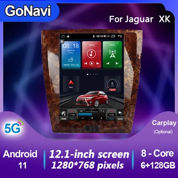 GoNavi android 11 automobilių radijo Centrinio Multimedijos pažangi sistema, tonch ekranas su carplay gps Navigacijos MP5 Už Jaguar XK