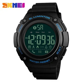 Top Brand SKMEI Smart Watch Mados Vyrų Smart Apyrankę Kamera APP Priminti, Elektroniniai Laikrodžiai, vyriški Laikrodis 
