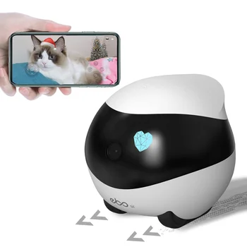 1080P Interaktyvus Pet Robotas Juda Namų Apsaugos Kamera su 2 Garso Savarankiškai Įkrovimo Naminių Kačių, Šunų Kompanionas Robotas