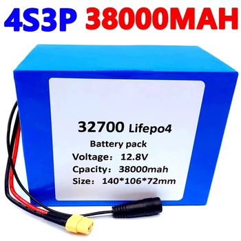 32700 Lifepo4 Batterij 4S3P 12.8 V 38Ah 4S 40A 100A Evenwichtige Bms Voor Elektrische Įkrovos Lt Ononderbroken Voeding 12V