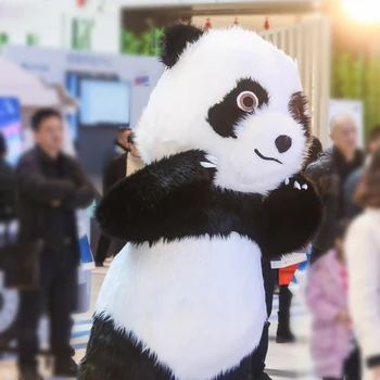Individualų Pripučiami Panda Talismanas Polar Bear Pliušinis Koala Animacinių filmų Drabužių Pėsčiomis Helovinas Kostiumas Vaikams Cosplay Fursut