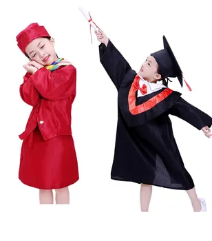 Vaikai Stiuardesės Uniformą Baigimo Gown Dress Kostiumai, Profesionalūs Cosplay Kostiumas Helovinas