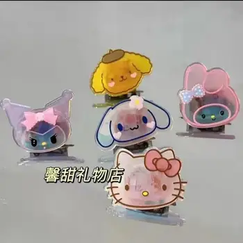Naujas Kawaii Sanrio Hello Kitty Kuromi Mymelody Cinnamoroll Staigius Duckbill Įrašą Šukuosena Liuminescencija Kalėdų Dovana Mergaitė