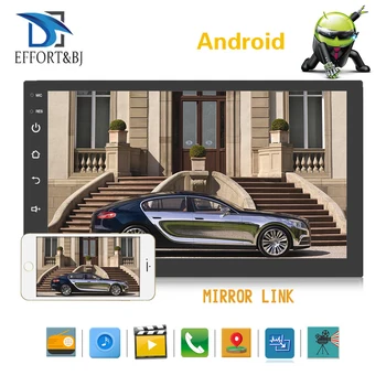 7 Colių universalus priekinis skydelis:178mm*102mm Android 8.1 Automobilio Radijas Stereo Audio Stereo Radijas, WIFI RDS GPS BT Automobilių GPS Navigacijos