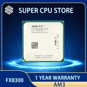 AMD FX-8300 FX 8300 FX8300 95W CPU Urmu Paketą, 3.3 GHz Aštuonių Branduolių 8M Procesorius Socket AM3+ FX-8300
