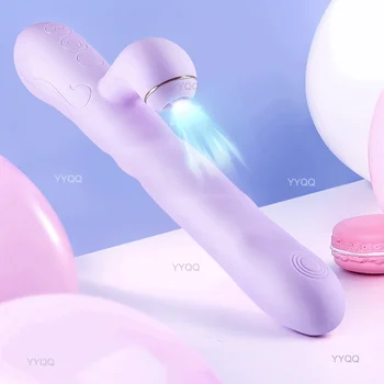 Moterų Vibratorius Sekso Žaislas Teleskopinis Vibracijos G Taško Kalba Lyžis Klitorio Stimuliacija Šildymo Makšties Dildo Masturbacija Suaugusiųjų