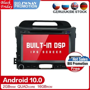 DSP Android 10.0 automobilio Multimedijos grotuvo Kia Sportage 3 4 SL 2010-2016 Automobilio Radijo, Vaizdo, stereo GPS Navi galvos vienetas wi-fi nemokamas žemėlapio