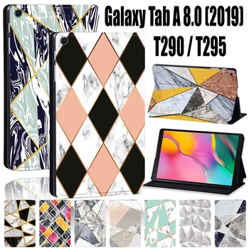 Samsung Galaxy Tab T290/T295 (2019 M.) 8.0 Colių Anti-Rudenį Formos PU Odos Tablet Stand Padengti Atveju+ Nemokamas Stylus